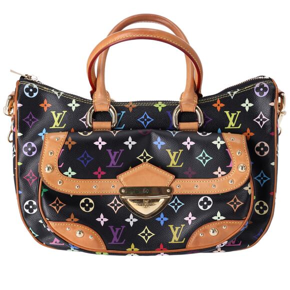 Louis Vuitton x Murakami Rita Shoulder Bag Multicolor Monogram M40126 Black - Picture 1 of 7